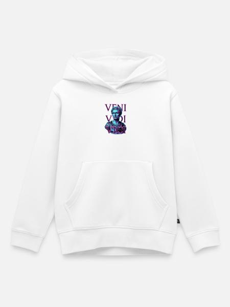 Veni Vidi Vici Caesar - Kinder Premium Organic Hoodie - Weiß
