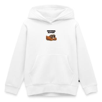 Emotional Support Baby Monkey Punch - Kinder Premium Organic Hoodie - Weiß - Vorne - AI Model Kid Female (0cm)