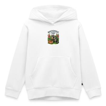 Voleur pique-de ratons laveurs - Sweat Premium à capuche enfant bio - blanc - Devant - AI Model Kid Female (0cm)
