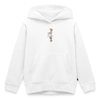 Beagle am Wasserspiegel - Kinder Premium Organic Hoodie - Weiß - Vorne - AI Model Kid Female (0cm)