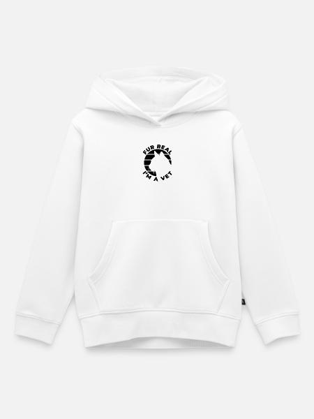 Veterinär Witz - Kinder Premium Organic Hoodie - Weiß