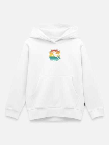 Boulderer Boulder Bouldern - Kinder Premium Organic Hoodie - Weiß