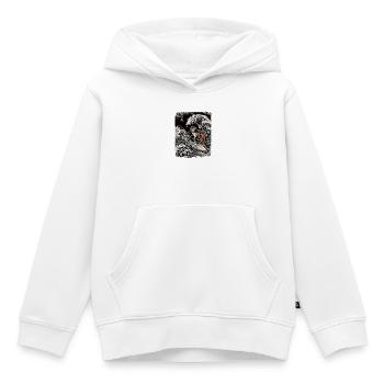 Ukiyo-e Baby Monkey Punch - Kinder Premium Organic Hoodie - Weiß - Vorne - AI Model Kid Female (0cm)