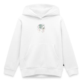 Aventure Anten de Nuit au clair de lune - Sweat Premium à capuche enfant bio - blanc - Devant - AI Model Kid Female (0cm)