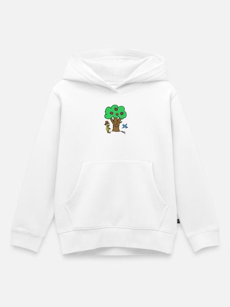 Apfelbaum Baum Teddybär Sommer Kind - Kinder Premium Organic Hoodie - Weiß