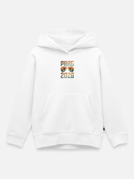 Prag 2026 - Kinder Premium Organic Hoodie - Weiß