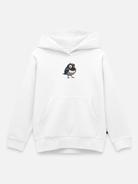 Elstern Elster - Kinder Premium Organic Hoodie - Weiß