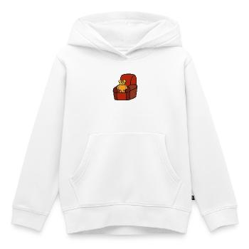 Teddy Teddybär Kinder Bär  - Kinder Premium Organic Hoodie - Weiß - Vorne - AI Model Kid Female (0cm)