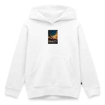 Schwerkraft als Beifahrer | Achterbahn - Kinder Premium Organic Hoodie - Weiß - Vorne - AI Model Kid Female (0cm)