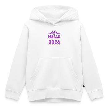 Malle 2026 Logo - Kinder Premium Organic Hoodie - Weiß - Vorne - AI Model Kid Female (0cm)