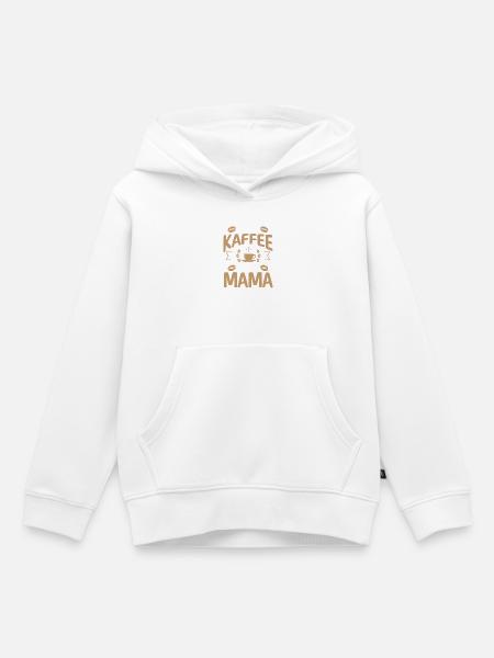 Kaffee Kaffeeliebhaber Mutter Mama - Kinder Premium Organic Hoodie - Weiß