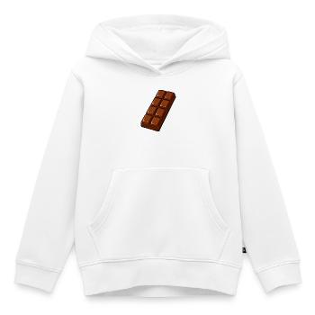 Schokoladen-Tafel Cartoon Retro - Kinder Premium Organic Hoodie - Weiß - Vorne - AI Model Kid Female (0cm)