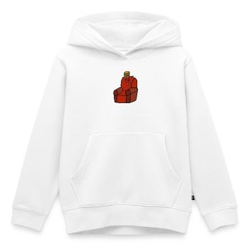 Lustig Witzig spaßiger Sessel freundlich  - Kinder Premium Organic Hoodie - Weiß - Vorne - AI Model Kid Female (0cm)