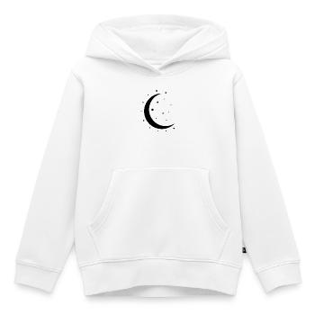 Halbmond und Sterne - Kinder Premium Organic Hoodie - Weiß - Vorne - AI Model Kid Female (0cm)