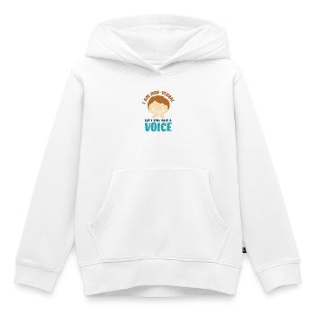 autismus autist asperger syndrom - Kinder Premium Organic Hoodie - Weiß - Vorne - AI Model Kid Female (0cm)