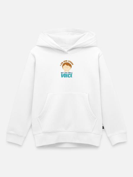 autismus autist asperger syndrom - Kinder Premium Organic Hoodie - Weiß