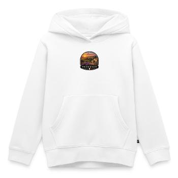 Lavendelfelder Provence Südfrankreich Urlaub  - Kinder Premium Organic Hoodie - Weiß - Vorne - AI Model Kid Female (0cm)