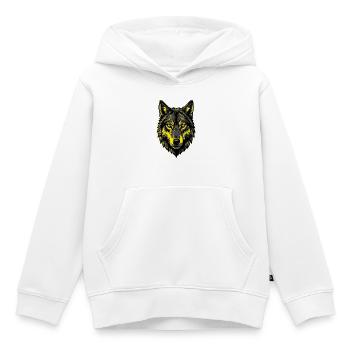 The Alpha - Kids Premium Organic Hoodie - white - Front - AI Model Kid Female (0cm)