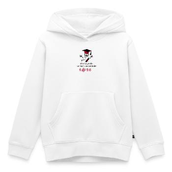 Schulabschluss 2026 - Kinder Premium Organic Hoodie - Weiß - Vorne - AI Model Kid Female (0cm)