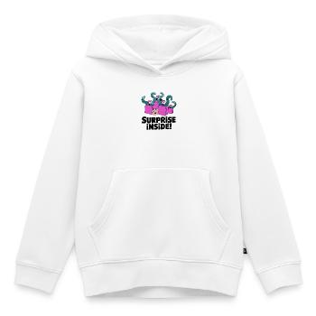 Überraschung in Oktopusbeuteln - Kinder Premium Organic Hoodie - Weiß - Vorne - AI Model Kid Female (0cm)