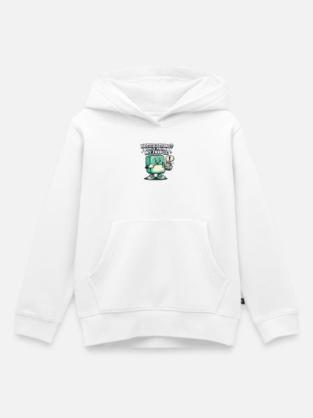 Nur Kühlschrank-Push | Smart Home - Kinder Premium Organic Hoodie - Weiß