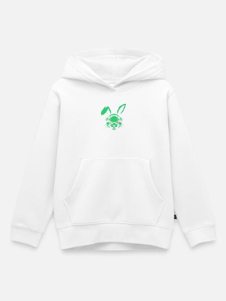 Neon Beats - Kinder Premium Organic Hoodie - Weiß
