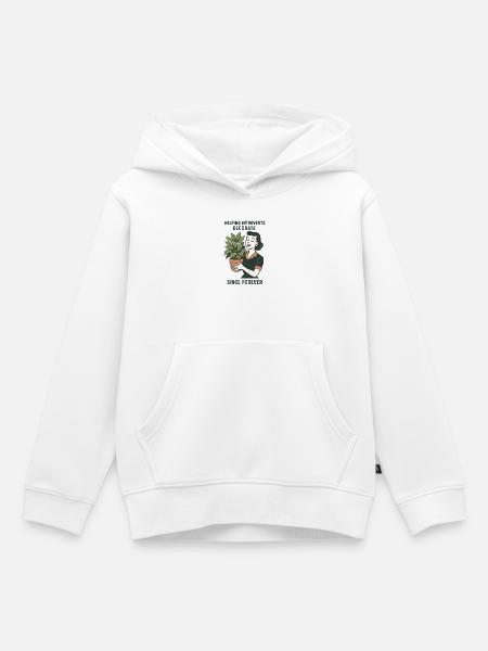 Deko für Introvertierte | Pflanzen - Kinder Premium Organic Hoodie - Weiß