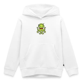 Niedlicher Alien - Kinder Premium Organic Hoodie - Weiß - Vorne - AI Model Kid Female (0cm)