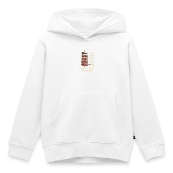 Rarest Dad Grill Skewer Humor - Kids Premium Organic Hoodie - white - Front - AI Model Kid Female (0cm)