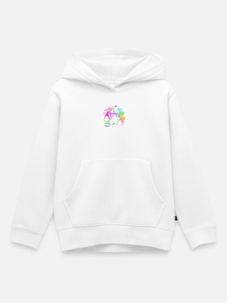 Quad - Kinder Premium Organic Hoodie - Weiß