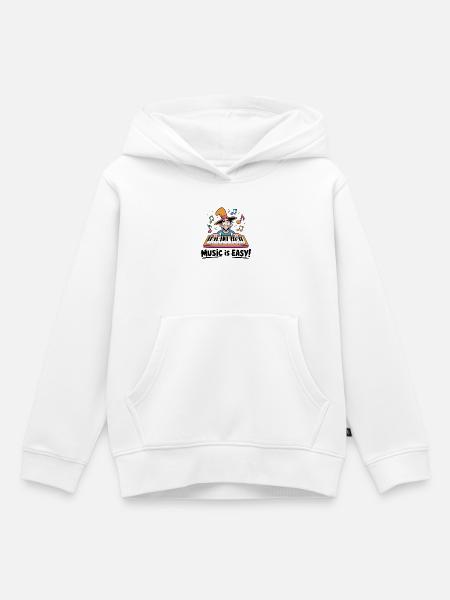 Magische Tastatur-Beats - Kinder Premium Organic Hoodie - Weiß