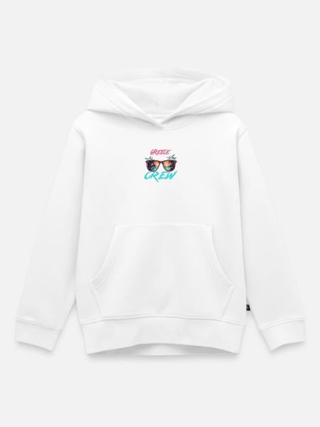 Greece Party Crew - Kinder Premium Organic Hoodie - Weiß