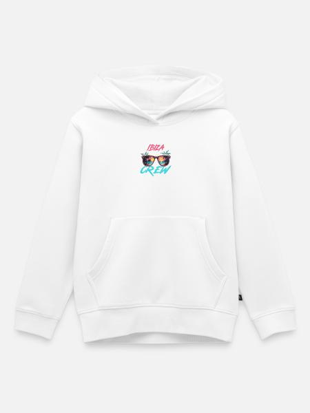 Ibiza Party Crew - Kinder Premium Organic Hoodie - Weiß
