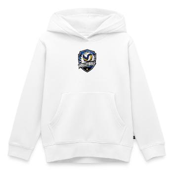 Volleyball Shield Dynamics - Kids Premium Organic Hoodie - white - Front - AI Model Kid Female (0cm)