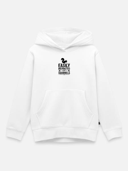 Eichhörnchen Sprüche Lustig Eichhörnchen Geschenk - Kinder Premium Organic Hoodie - Weiß