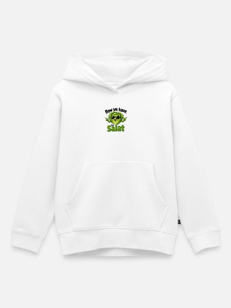 now_we_have_the_salat - Kinder Premium Organic Hoodie - Weiß