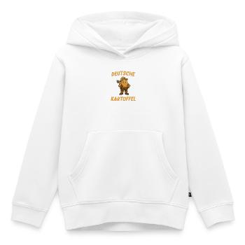 Deutsche Kartoffel mit Schaufel - Kinder Premium Organic Hoodie - Weiß - Vorne - AI Model Kid Female (0cm)