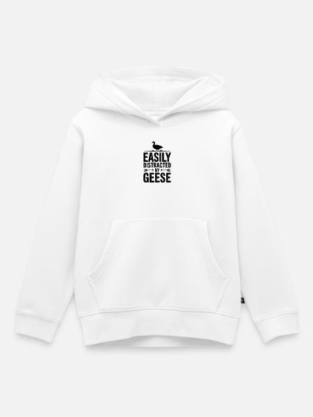 Gänse Sprüche Gans Lustiges Gänse Geschenk - Kinder Premium Organic Hoodie - Weiß