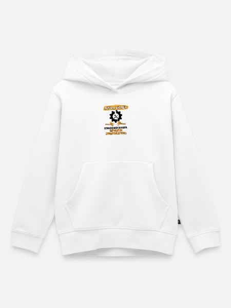 Geduldsfaden Reparatur - Kinder Premium Organic Hoodie - Weiß