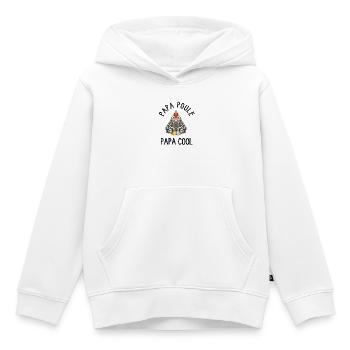 Daddy Hen Cool Daddy - Kinder Premium Organic Hoodie - Weiß - Vorne - AI Model Kid Female (0cm)