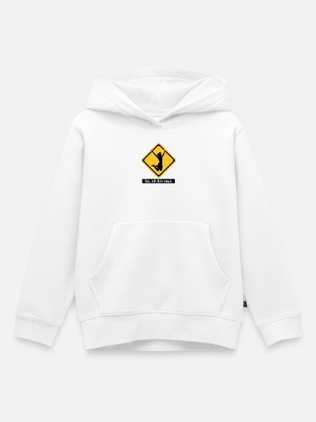 So, ich bin raus. - Kinder Premium Organic Hoodie - Weiß