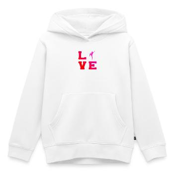 Group Fitness Gift for a Fitness Athlete - Kids Premium Organic Hoodie - white - Front - AI Model Kid Female (0cm)
