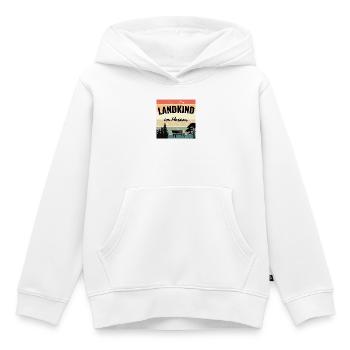 Landkind im Herzen Vintage - Kinder Premium Organic Hoodie - Weiß - Vorne - AI Model Kid Female (0cm)