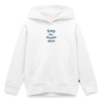 Keep music alive - Kids Premium Organic Hoodie - white - Front - AI Model Kid Female (0cm)