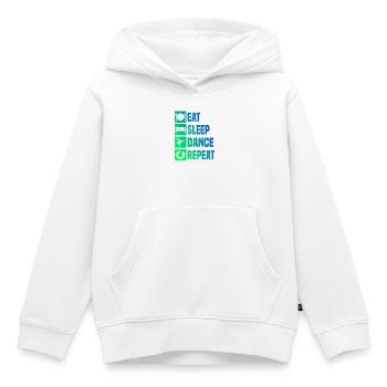 Geschenkidee für einen Breakdancer mit Streetdance - Kinder Premium Organic Hoodie - Weiß - Vorne - AI Model Kid Female (0cm)