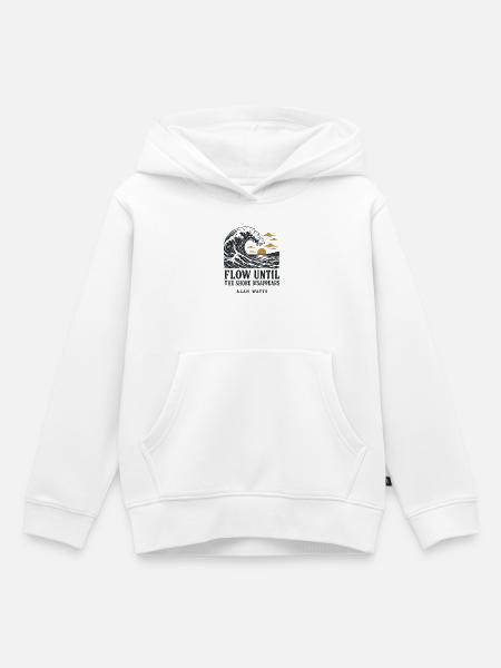 Ozeanfluss - Kinder Premium Organic Hoodie - Weiß