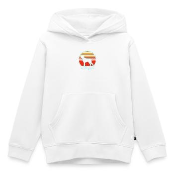 Griffon - Sweat Premium à capuche enfant bio - blanc - Devant - AI Model Kid Female (0cm)
