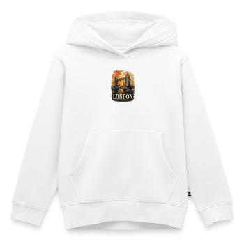 London Tower Bridge Sunset Poster - Kids Premium Organic Hoodie - white - Front - AI Model Kid Female (0cm)