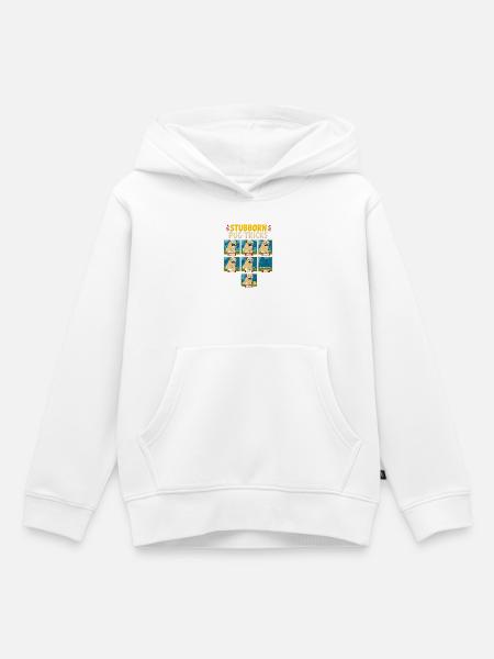 Sturer Mops Tricks - Kinder Premium Organic Hoodie - Weiß