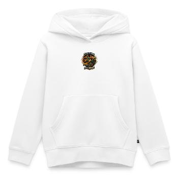 J'peux pas, j'ai danse , cadeau danseuse - Sweat Premium à capuche enfant bio - blanc - Devant - AI Model Kid Female (0cm)